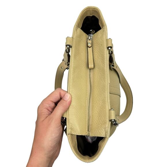 Coach F13089 Hamilton Tan Pebbled Leather Double Strap Shoulder Tote Bag - Picture 6 of 12